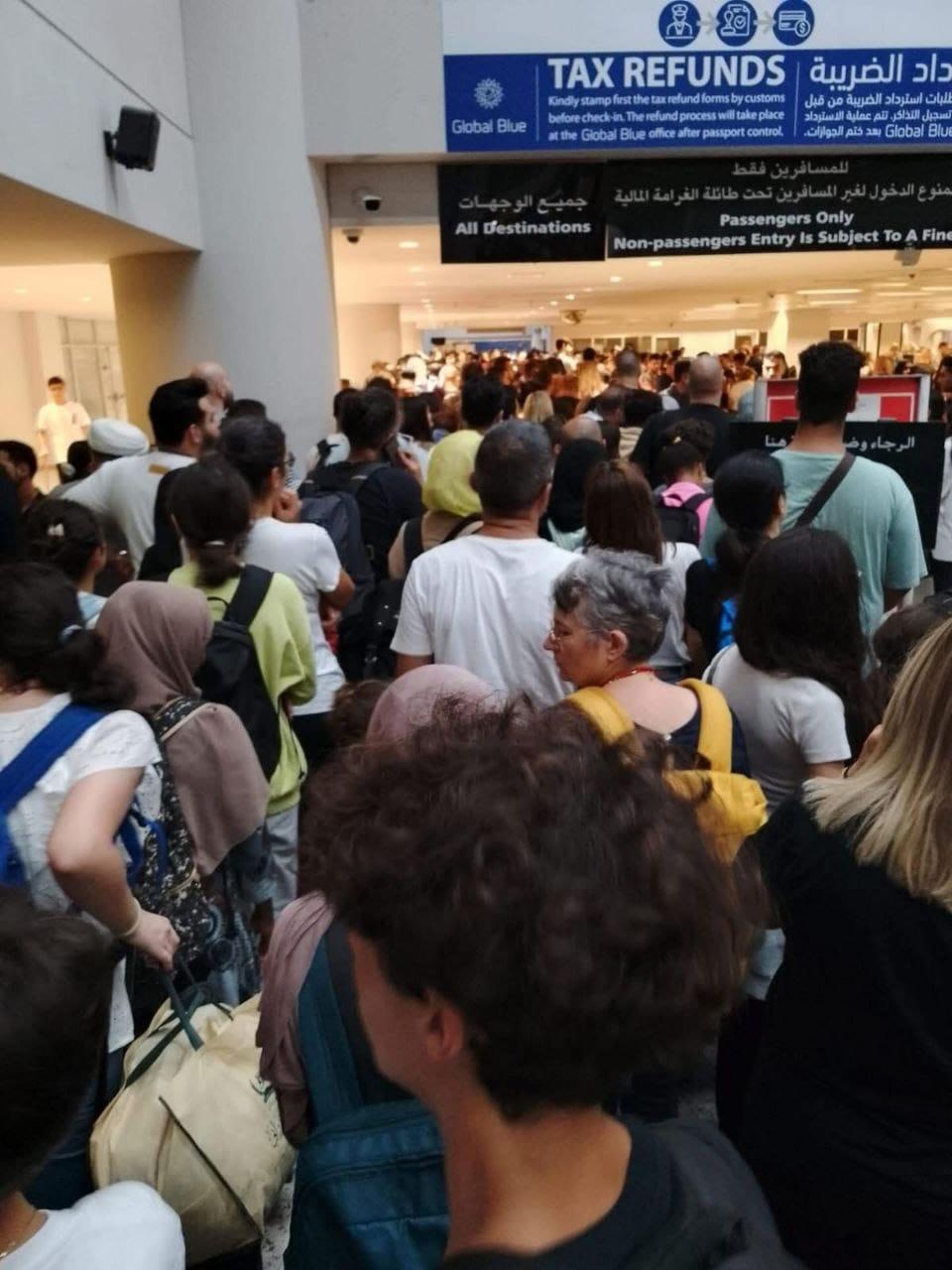 ازدحام في مطار بيروت… ودعوة للمسافرين للحضور باكراً
