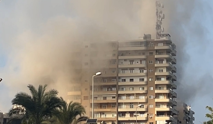 مسيرة تستهدف شقة سكنية في البرج الشمالي