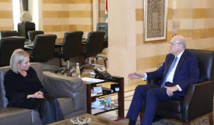 ميقاتي بحث وبلاسخارت في مناقشات مجلس الأمن بشأن لبنان
