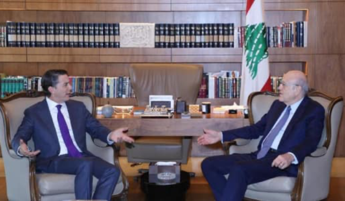 ميقاتي التقى هوكشتاين: الأولوية هي وقف إطلاق النار والعدوان