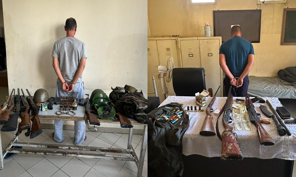 في البقاع.. الامن يوقف شخصين ويضبط أسلحة وذخائر