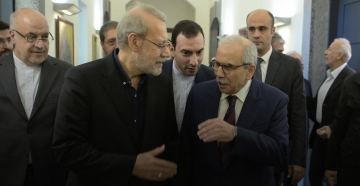 سلام التقى لاريجاني: العلاقات ينبغي أن تقوم على الاحترام المتبادل لسيادة الطرفين
