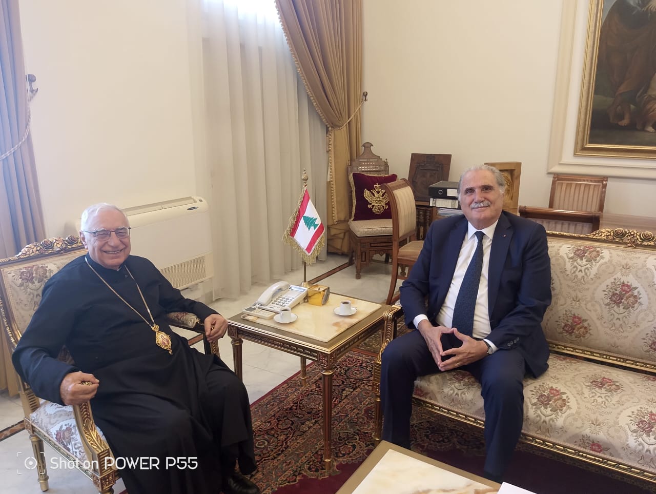 البطريرك العبسي استقبل سليم جريصاتي في الربوة
