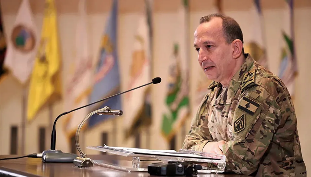 انتشار للجيش اللبناني وطيران مروحي في بعلبك تزامناً مع زيارة العماد هيكل