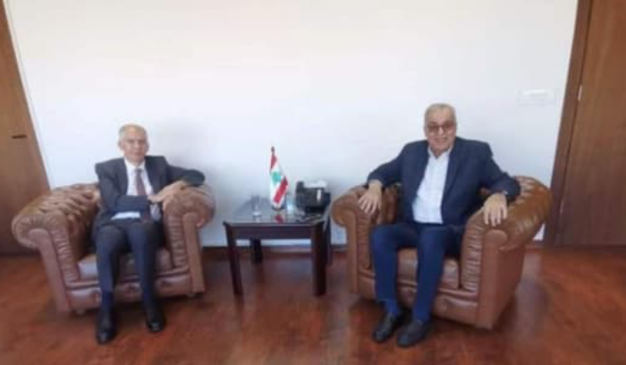 بو حبيب بحث مع السفير الفرنسي في وقف إطلاق النار