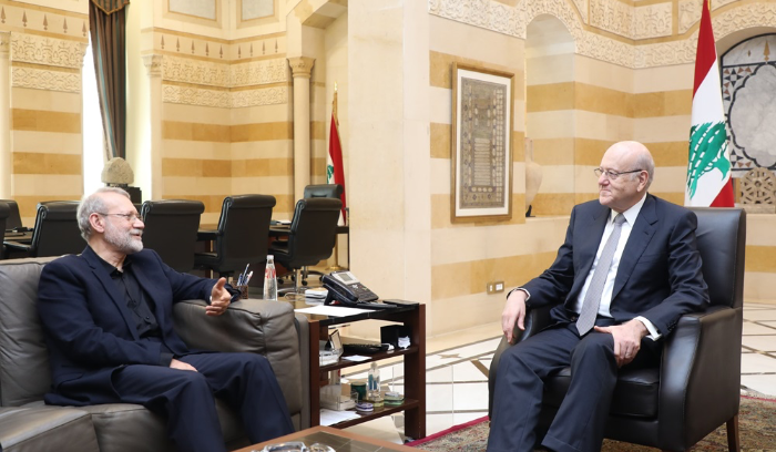 ميقاتي للاريجاني: لعدم اتخاذ مواقف تولّد حساسيات
