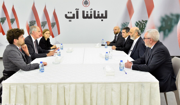 جعجع التقى ماغرو: لتطبيق القرارات الدولية