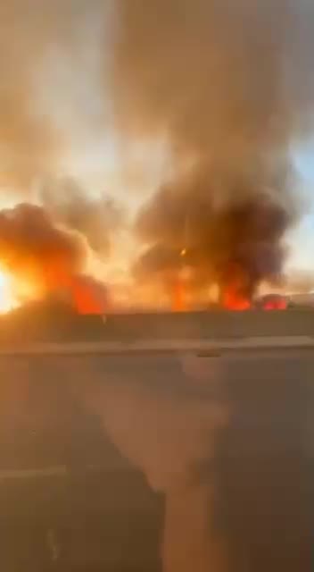 اندلاع حريق في منطقة الأوزاعي