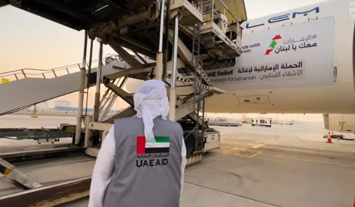 الإمارات تُرسل الطائرة الـ 18 من المساعدات الإغاثية دعماً للبنانيين
