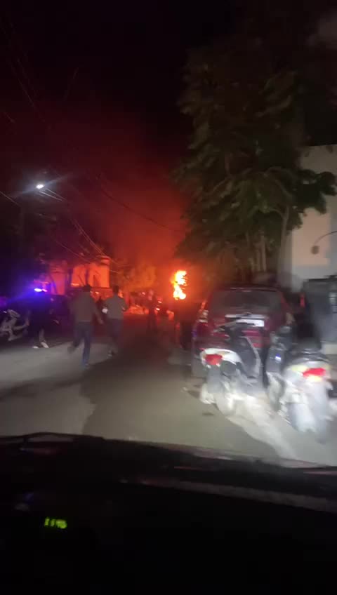 (بالفيديو) اصابة في غارة على دراجة  في القليلة