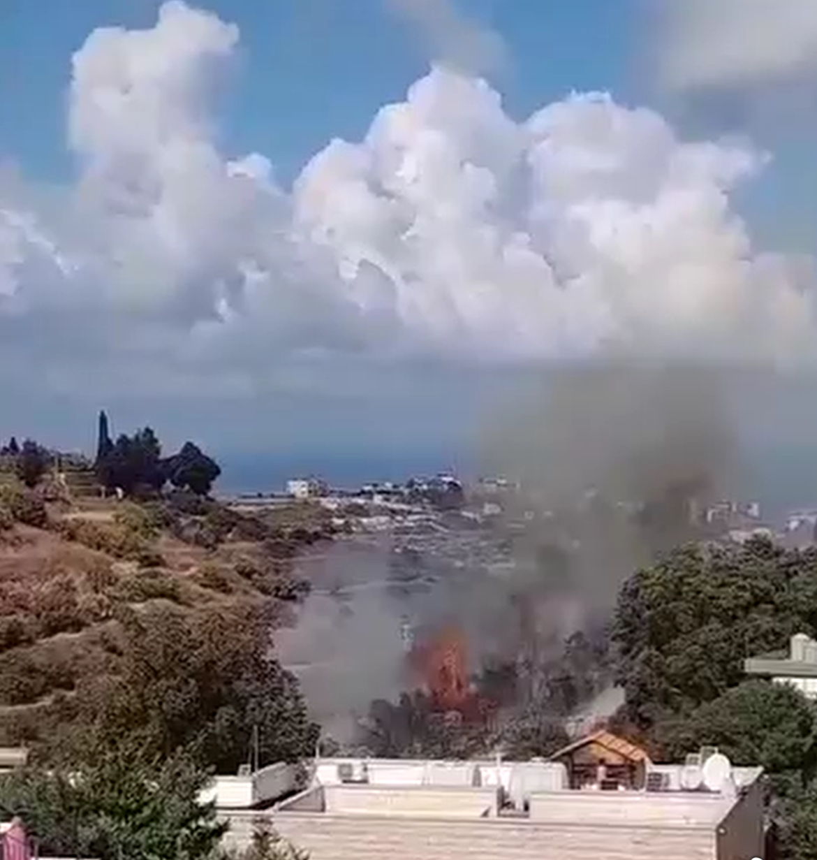 حريق كبير في رأس نحاش البترونية