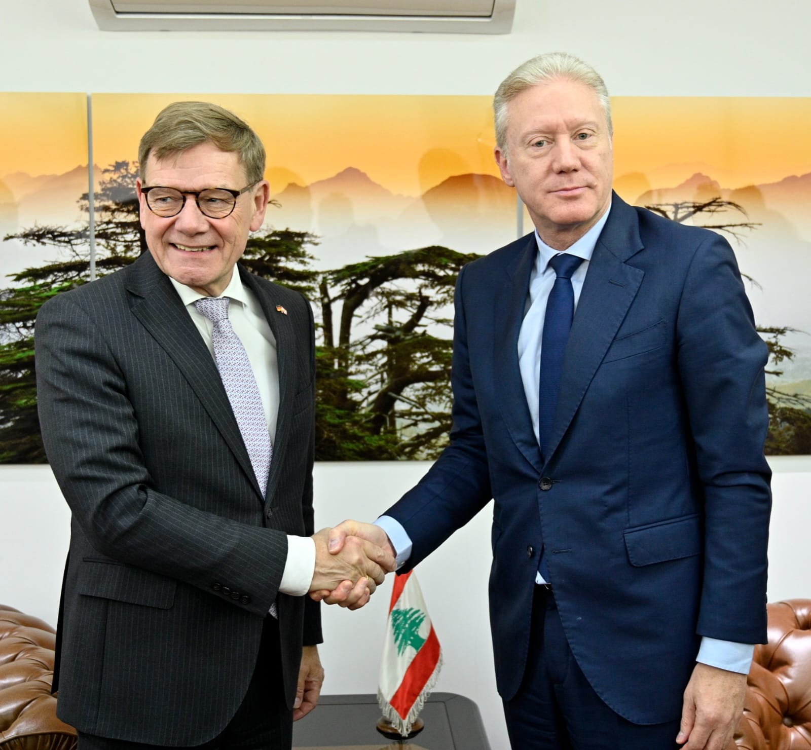 رجّي استقبل نظيره الألماني  وبحث معه في العلاقات الثنائية والتطورات الإقليمية