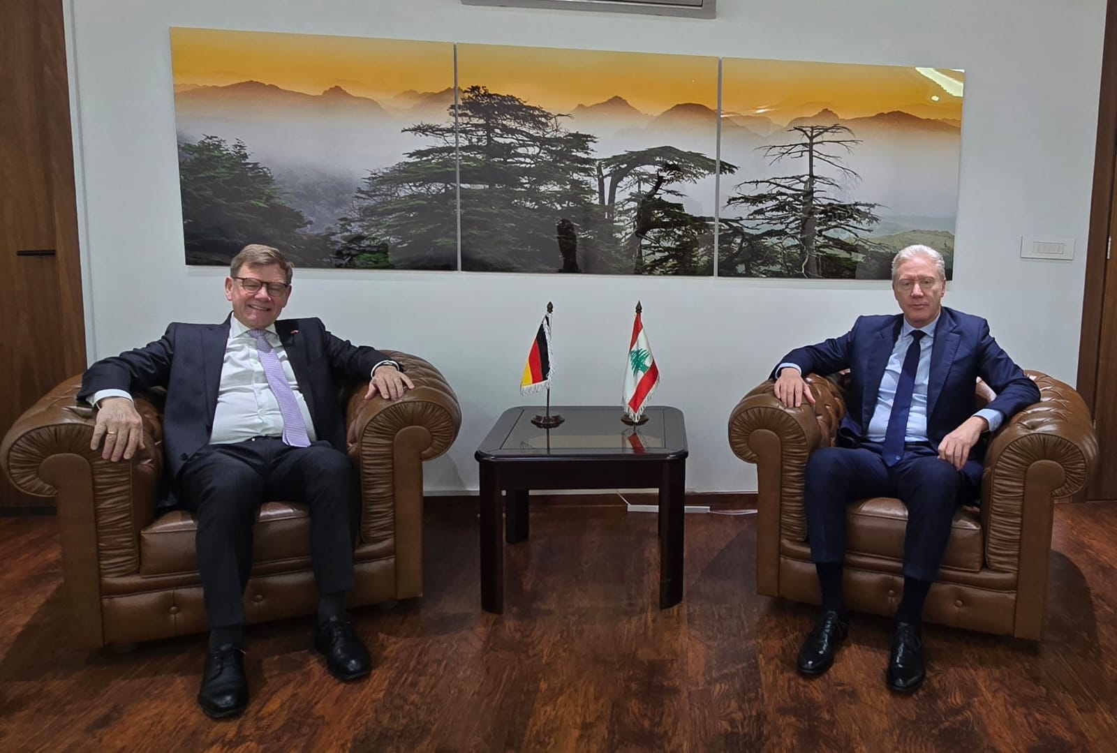 رجّي استقبل نظيره الألماني  وبحث معه في العلاقات الثنائية والتطورات الإقليمية