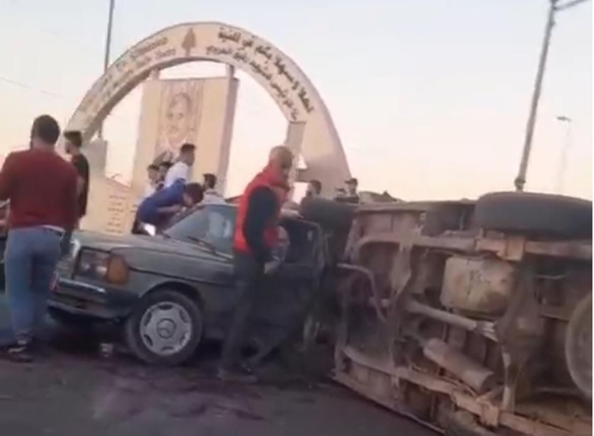 حادث سير مروّع قبل نفق دير عمار