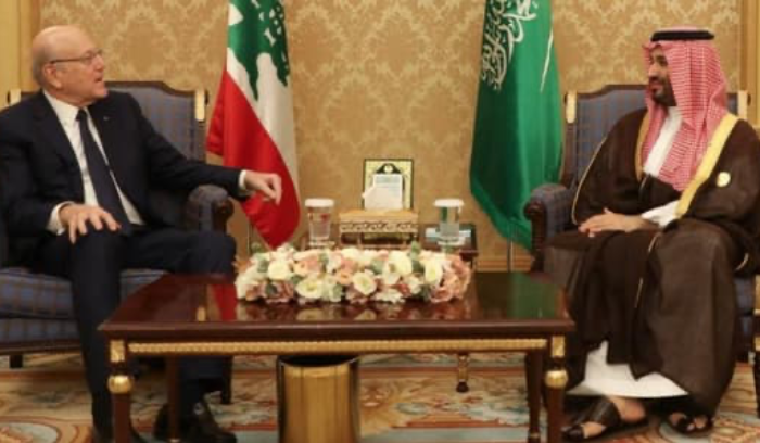 ميقاتي عرض وولي العهد السعودي للوضع الراهن