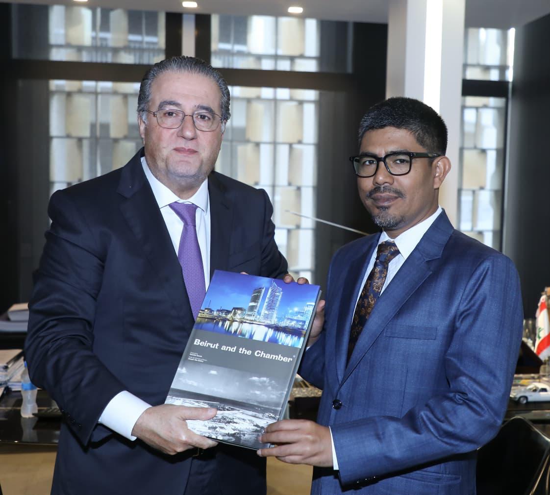 شقير بحث مع سفير الهند في سبل تنمية العلاقات الإقتصادية الثنائية