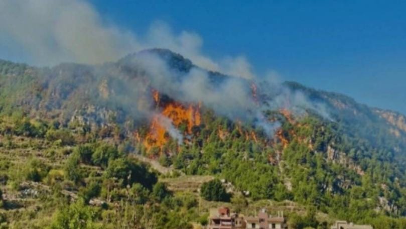 حريق دبعل - الضنية يعاود الاشتعال للمرة الثالثة