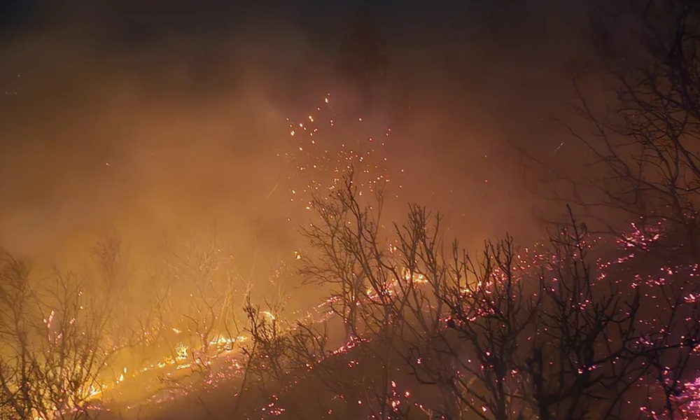 غارات إسرائيلية تتسبب بحرائق واسعة في الجنوب
