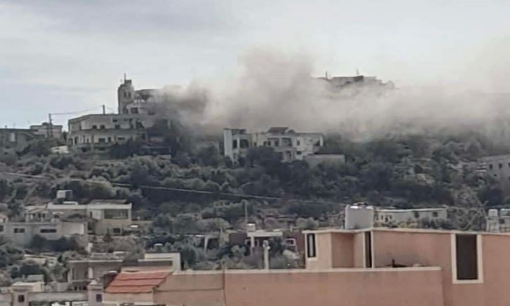 الجيش الإسرائيلي يستهدف أحد أحياء بلدة عيتا الشعب