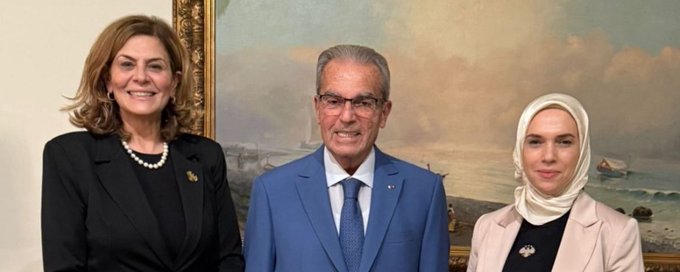 الخازن عرض العلاقات الأخوية بين لبنان وسوريا خلال لقائه وزيرة الشؤون الاجتماعية والعمل في سوريا