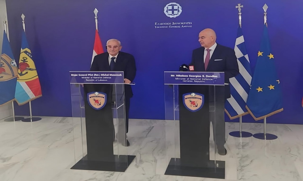 منسى بحث مع نظيره اليوناني في سبل دعم الجيش