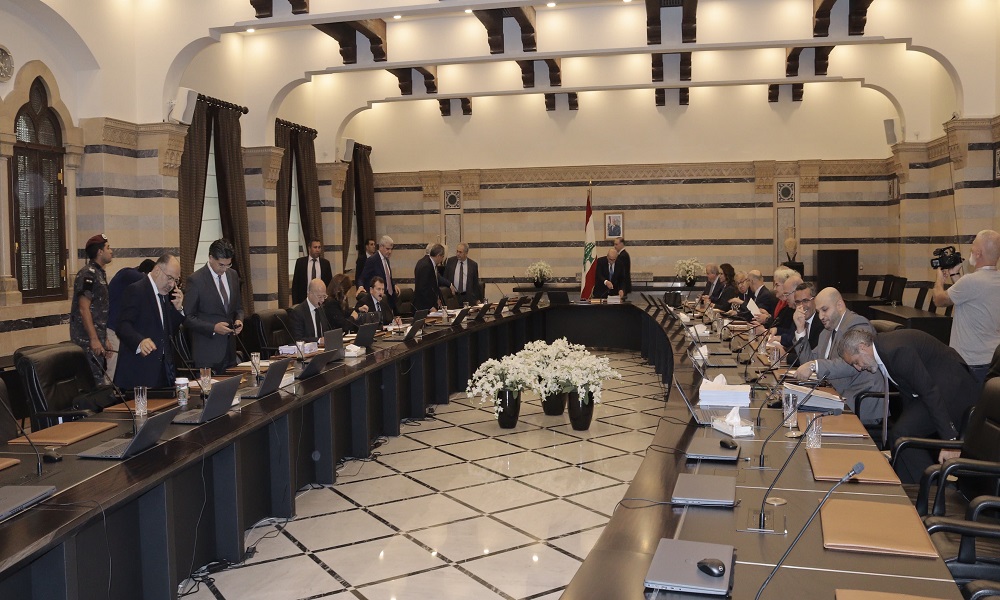 جلسة لمجلس الوزراء في السراي