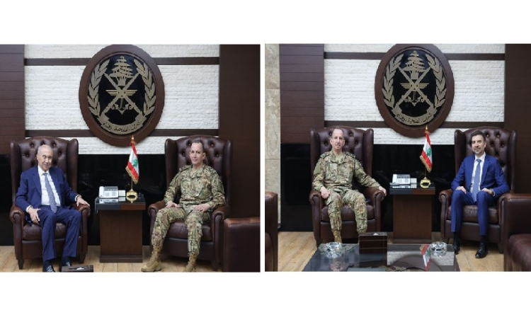 قائد الجيش استقبل مخزومي وسفير لبنان في دولة الإمارات