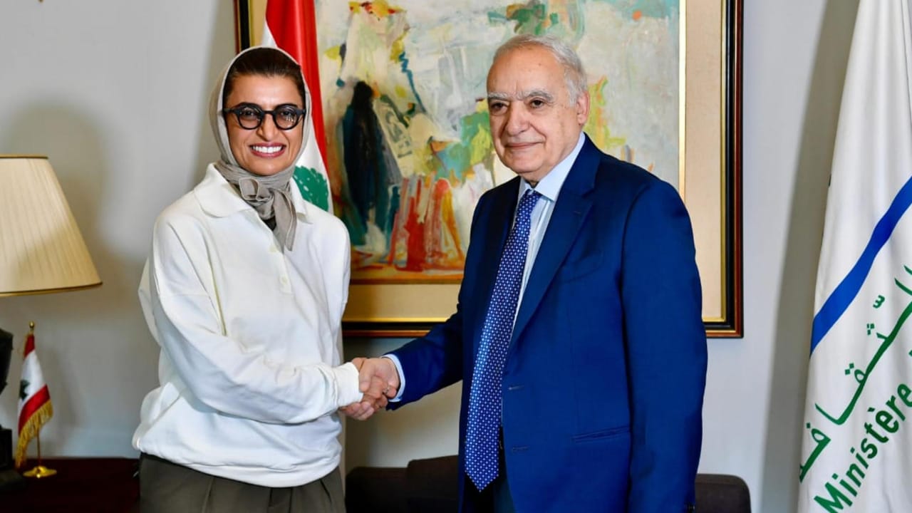 سلامة استقبل وزيرة إماراتية: نأمل بناء شراكة ثقافية بين بلدينا