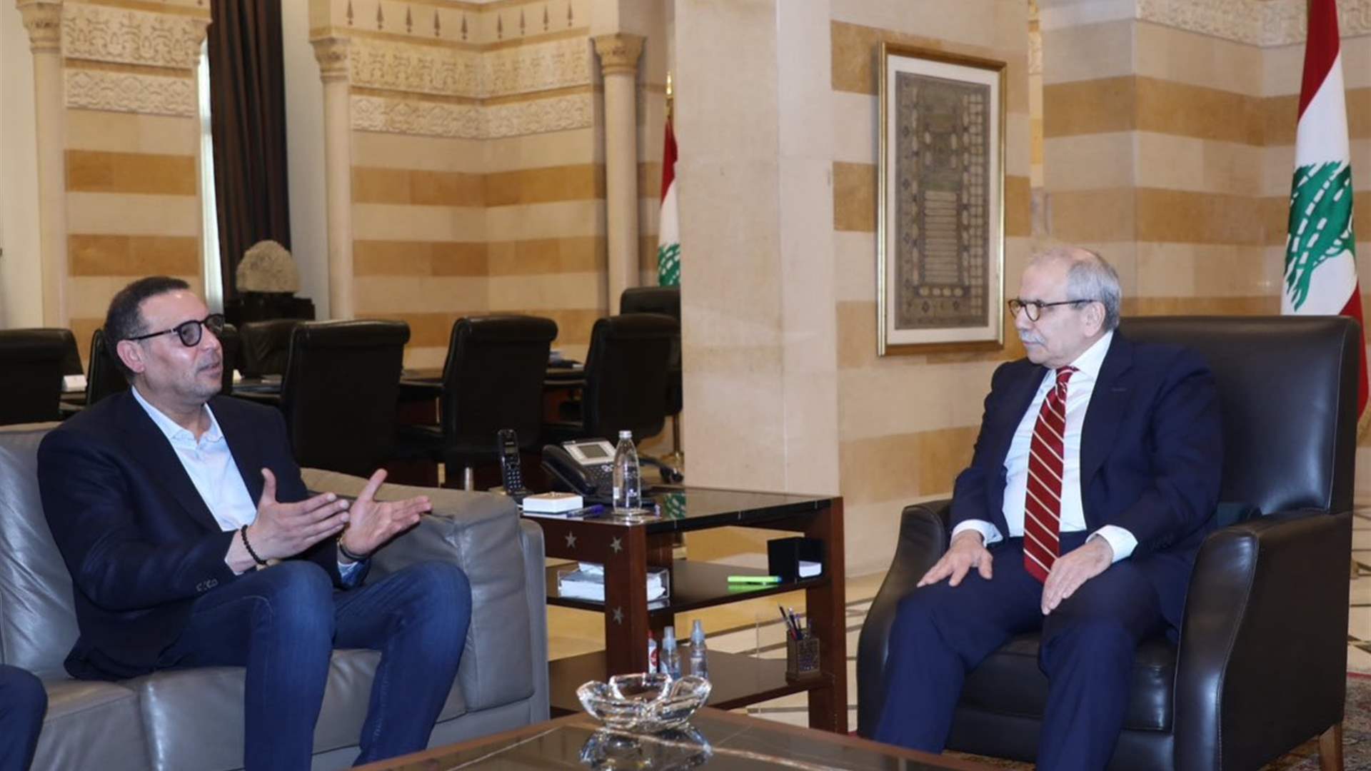 سلام إستقبل هنيبعل القذافي