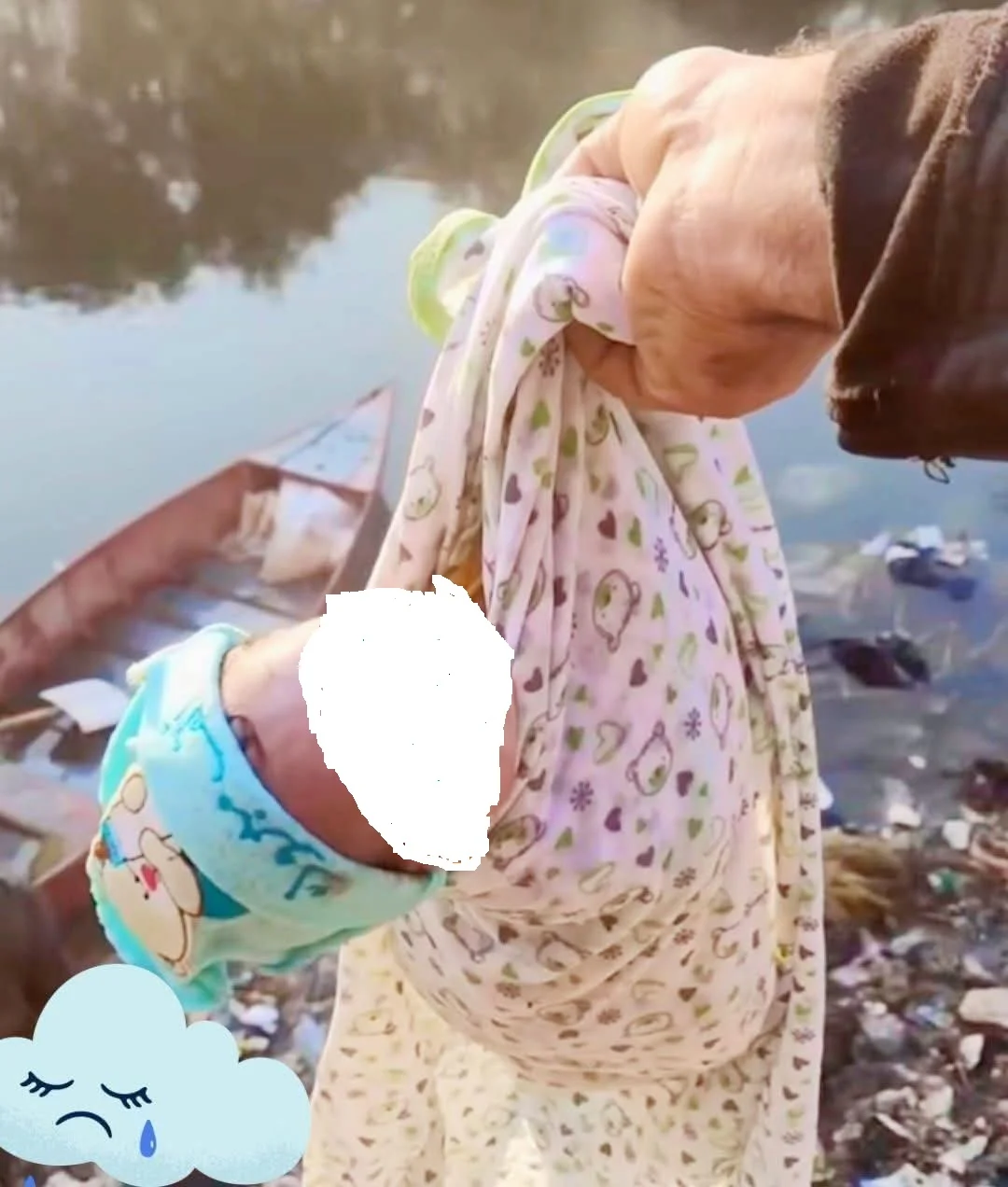 العثور على رضيع متوفى