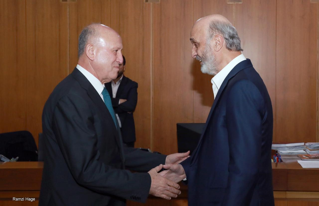 جعجع وريفي يبحثان المستجدات المحلية والإقليمية في معراب