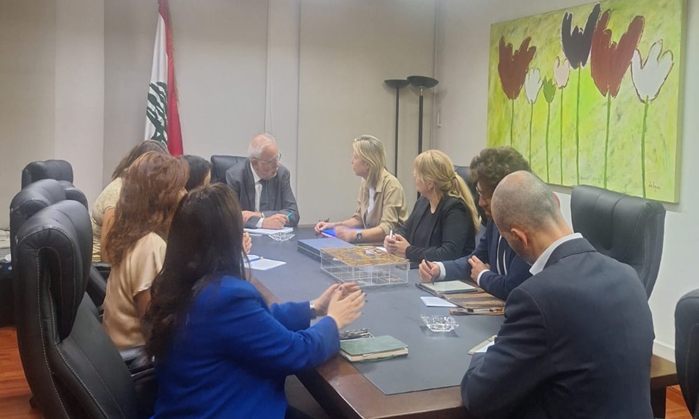 وفد من الاتحاد الأوروبي زار نصار… وهذا ما تم بحثه