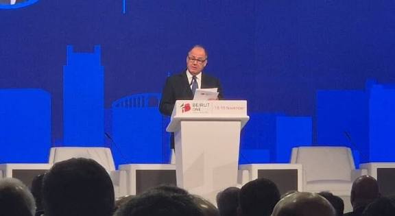 عربيد: مؤتمر “بيروت 1” رسالة ثقة بقدرة لبنان على النهوض