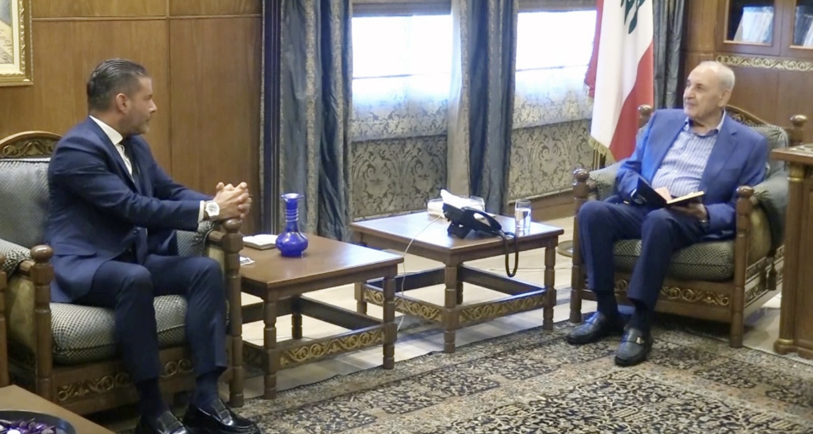 ‎الرئيس بري استقبل أنطونيو فرح  مع وفد