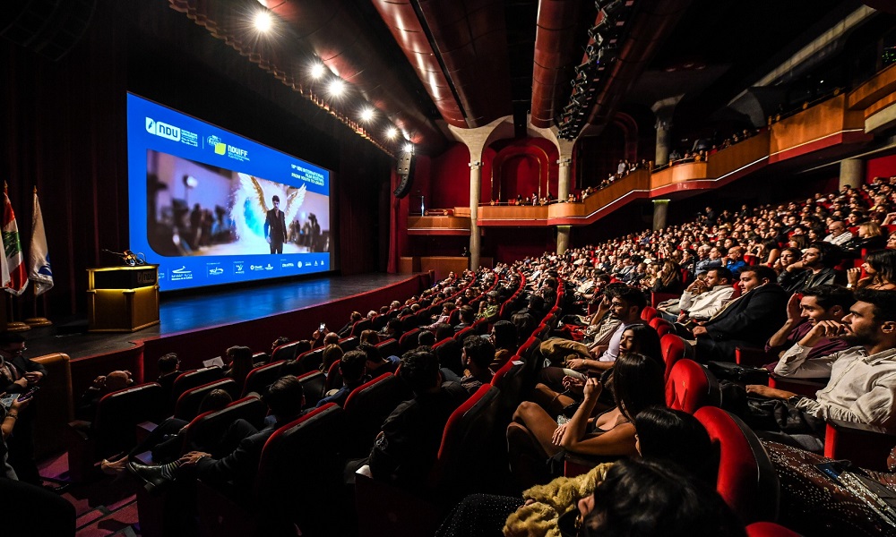 الأب الخوري خلال مهرجان الأفلام القصيرة: لِلسِّينَمَا وَالإِبْدَاعِ رِسَالَتَيْنِ مُتَلَازِمَتَيْنِ