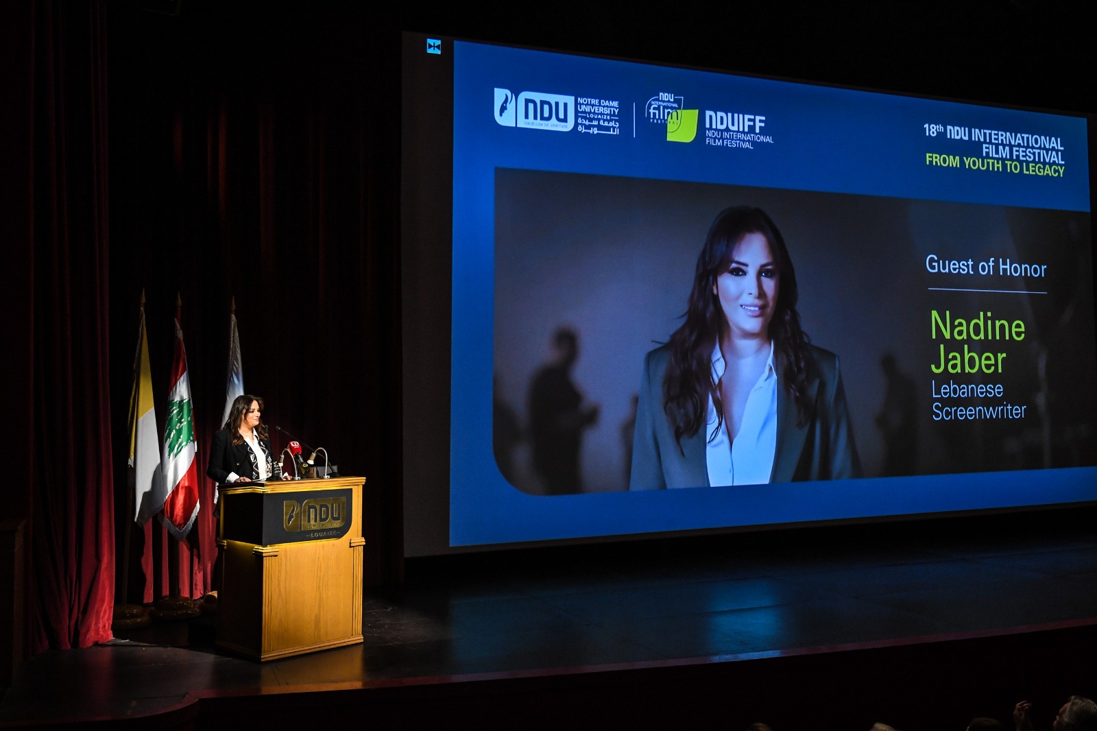 الأب الخوري خلال مهرجان الأفلام القصيرة: لِلسِّينَمَا وَالإِبْدَاعِ رِسَالَتَيْنِ مُتَلَازِمَتَيْنِ