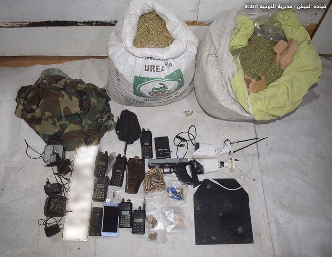 الجيش يواصل حملاته: توقيف مطلوبين وضبط مخدرات وأسلحة في الشراونة والزرارية وعرسال