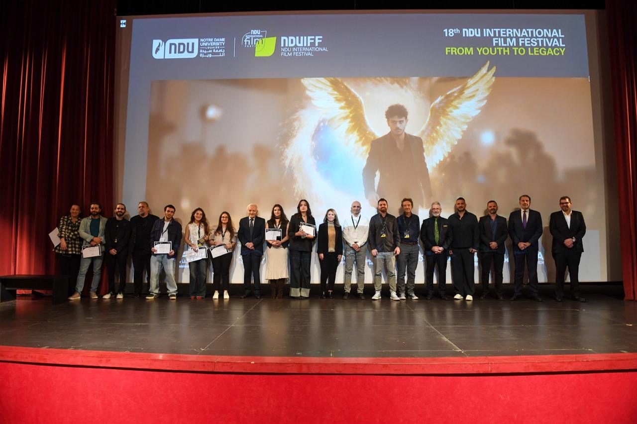 اختتام مهرجان جامعة سيدة اللويزة الدولي 18 للأفلام القصيرة وتوزيع الجوائز