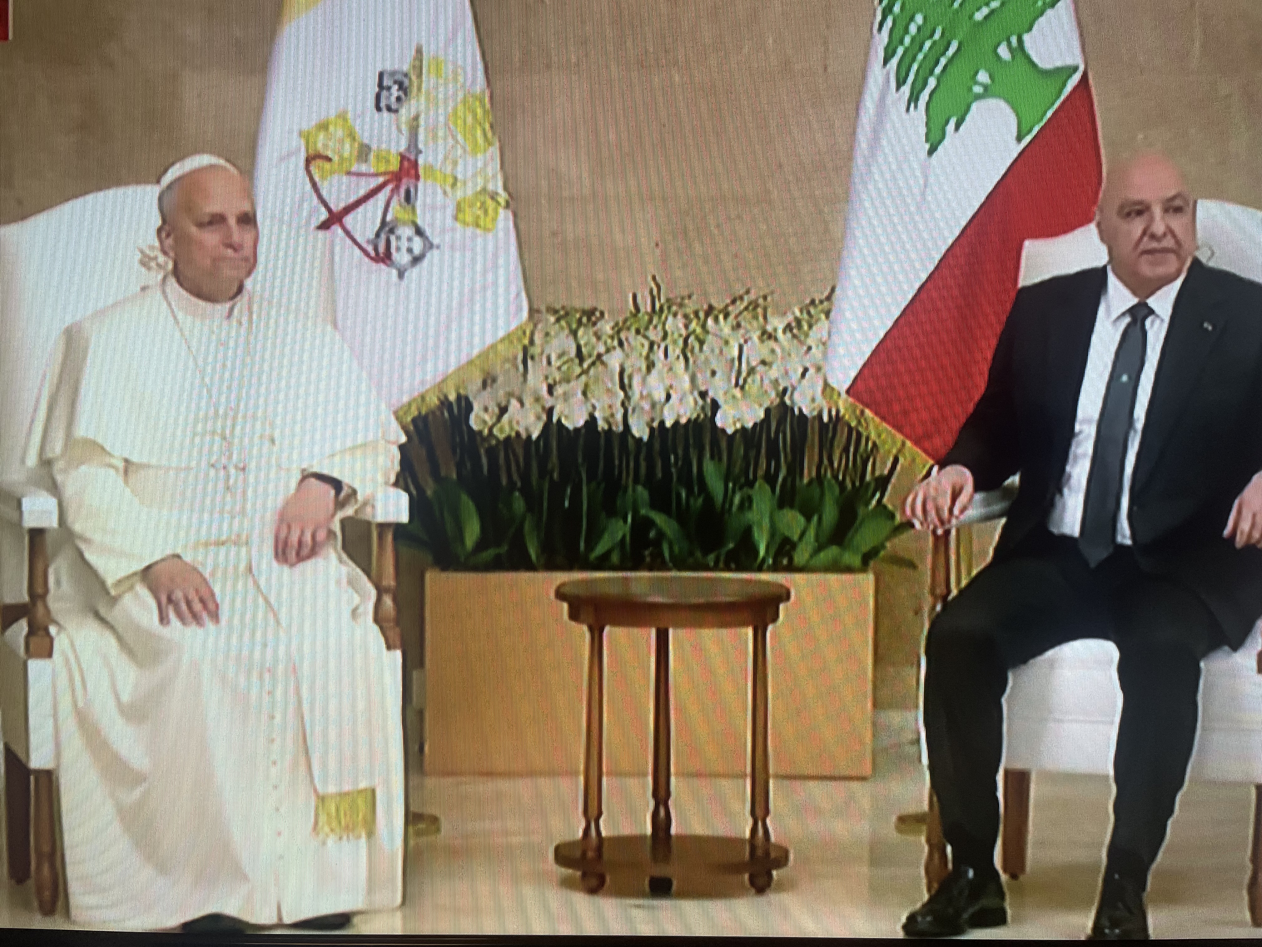 تبادل هدايا بين  رئيس الجمهورية وقداسة البابا