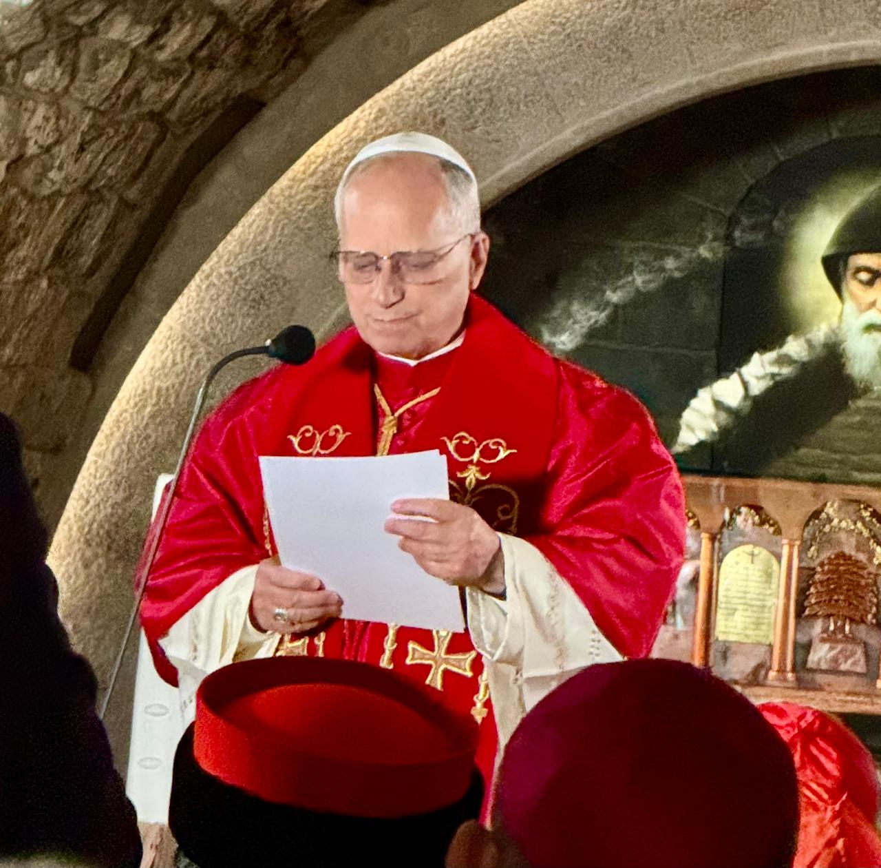 وصول البابا لاون الى ساحة الشهداء