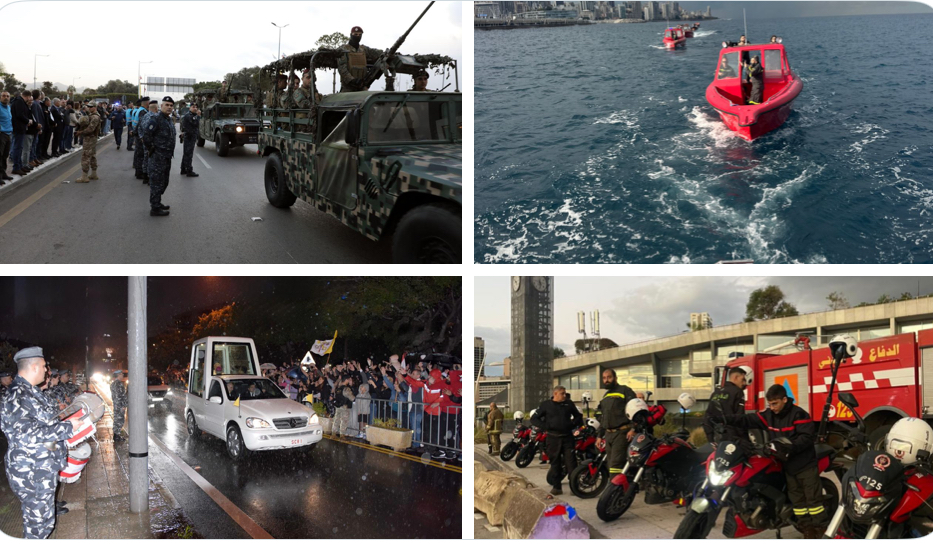 الحجار يشكر الأجهزة الأمنية واللبنانيين على إنجاح الزيارة التاريخية للبابا