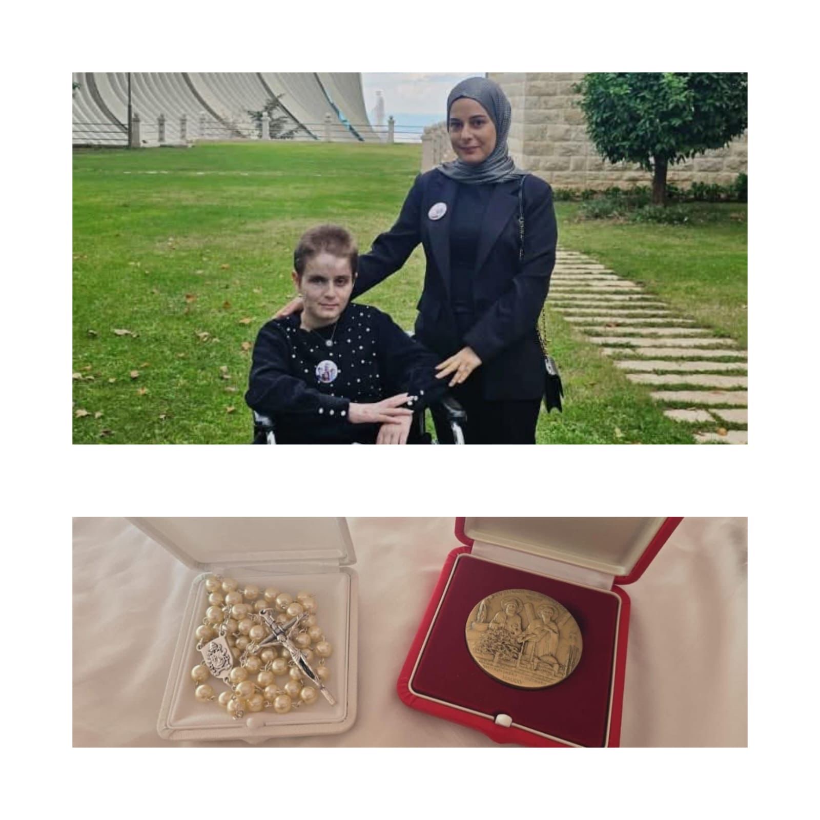 البابا لاوون الرابع عشر يلتقي والدة فقدت أولادها في غارة إسرائيلية على بنت جبيل