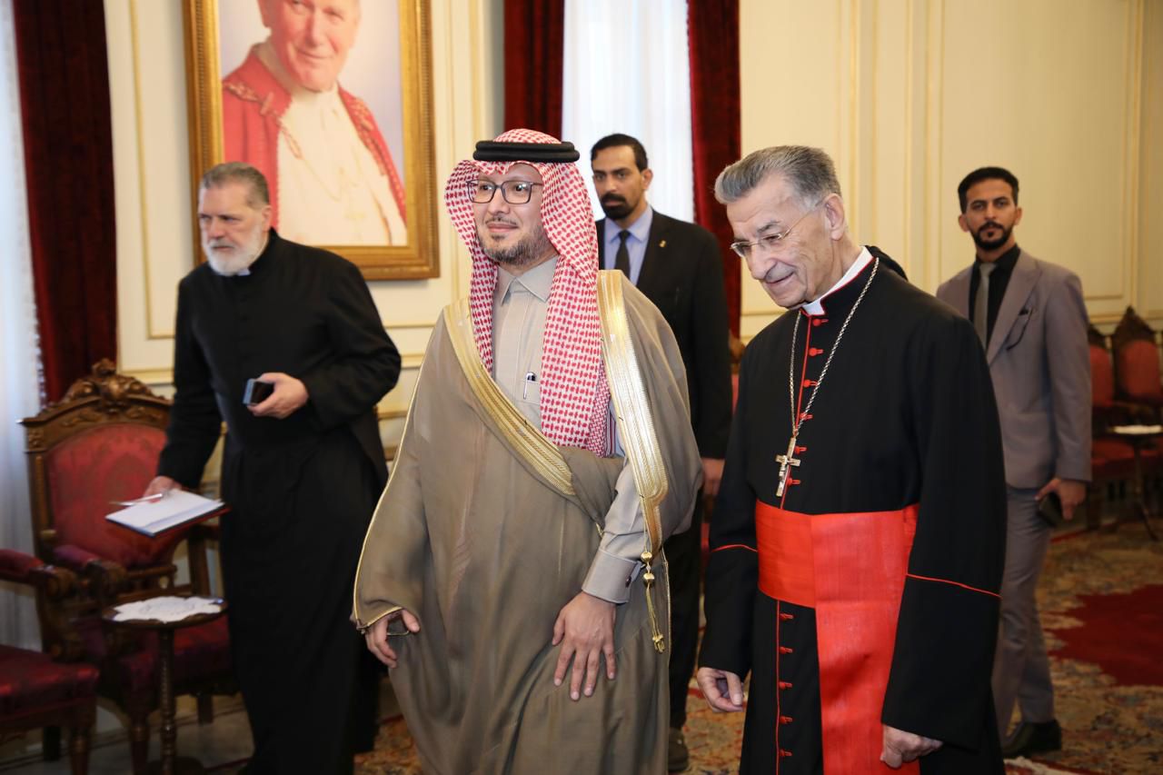 بخاري يزور البطريرك الراعي في بكركي