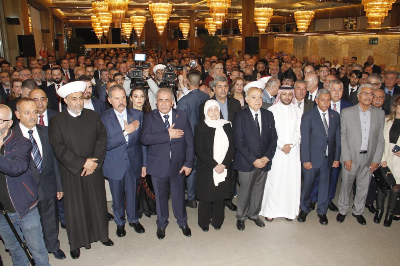 حفل استقبال لسفارة  فلسطين  في اليوم الوطني ويوم التضامن العالمي مع الشعب الفلسطيني