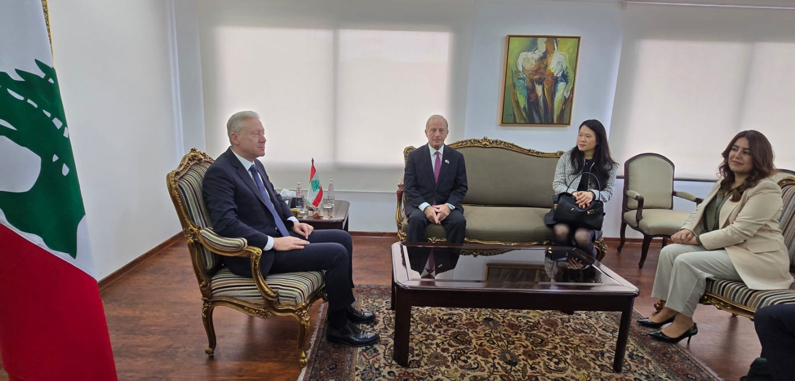 رجي استقبل سفير الولايات المتحدة الأمريكية