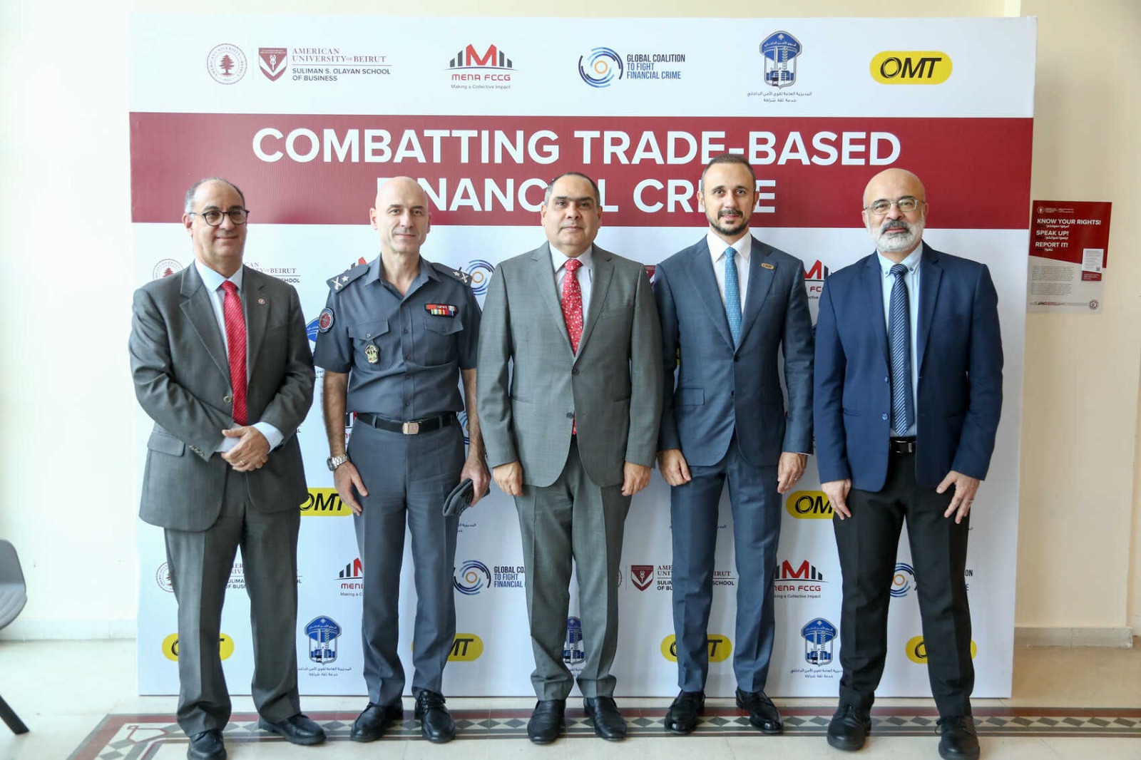 الجامعة الأميركية في بيروت وقوى الأمن الداخلي وأو. أم. تي.: تعاون عملي لتعزيز الجهود في مكافحة الجرائم المالية