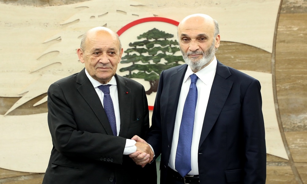 لودريان في معراب للقاء جعجع