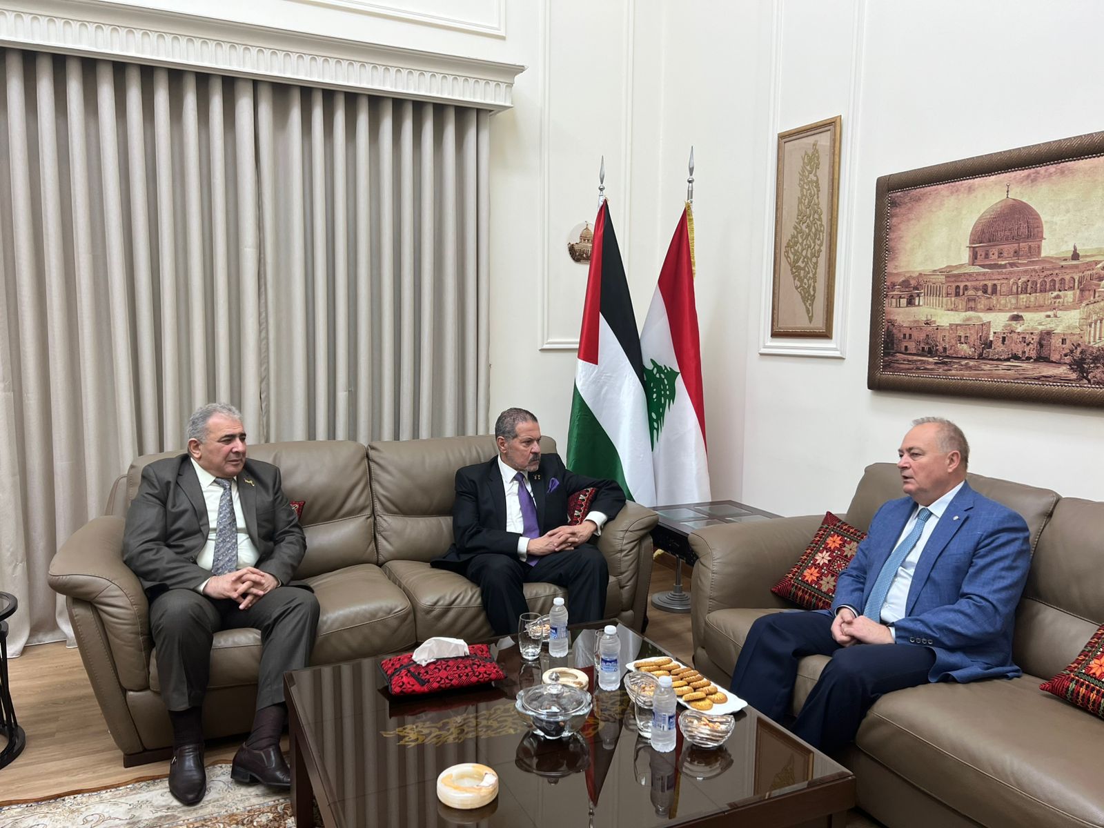 الممثل الخاص للرئيس والسفير الاسعد يلتقيان السفير الروسي في لبنان