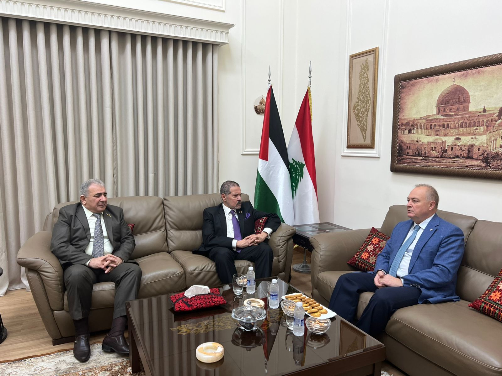 الممثل الخاص للرئيس والسفير الاسعد يلتقيان السفير الروسي في لبنان