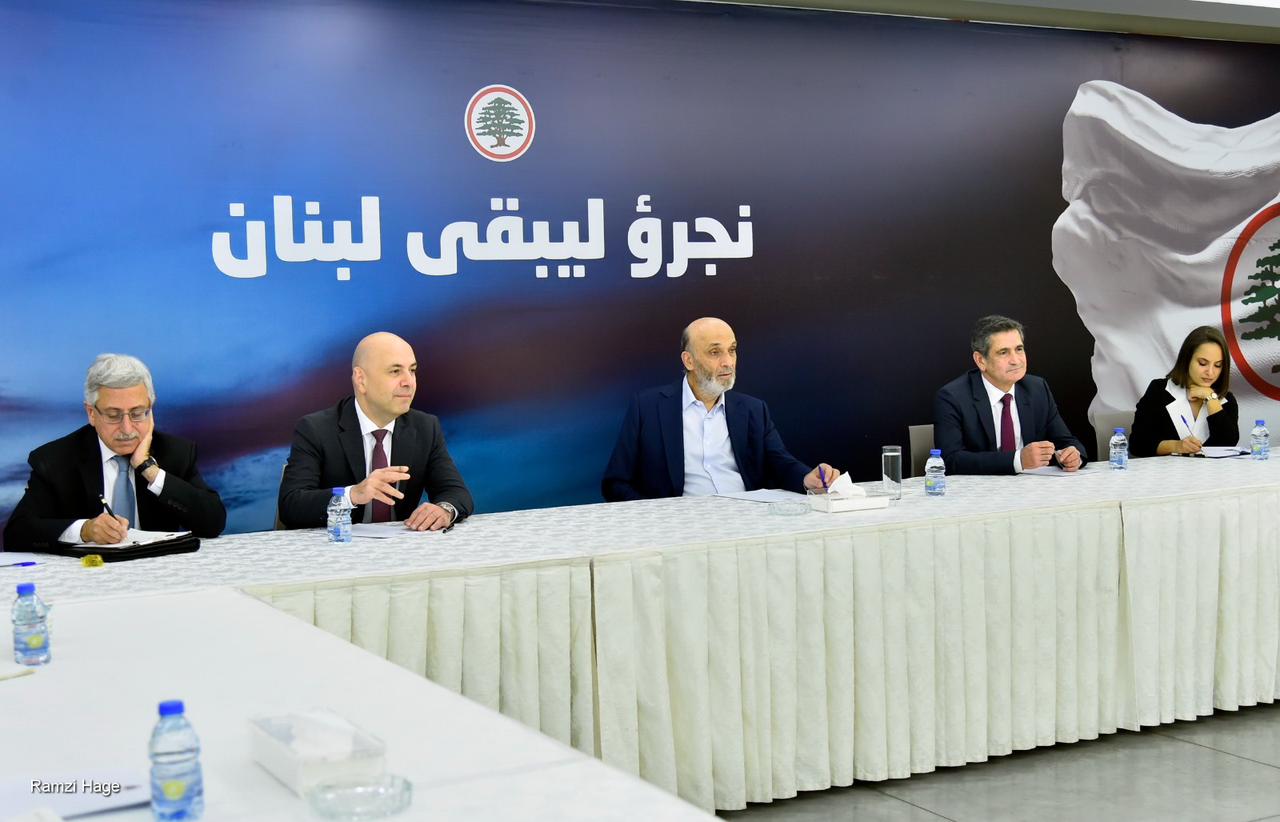 جعجع يلتقي وفداً من اميركان تاسك فورس